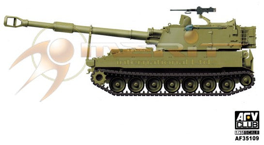 AFV Club AF35109 1:35 M109A2 Howitzer w/ M1A1 Collimator Aiming Device Tank Kit