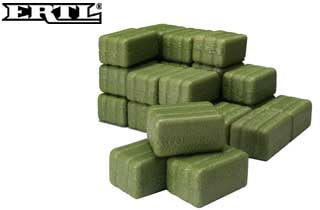 Ertl 12665 1:16 Scale Hay Bales - Square Plastic Bales (Pack of 24)