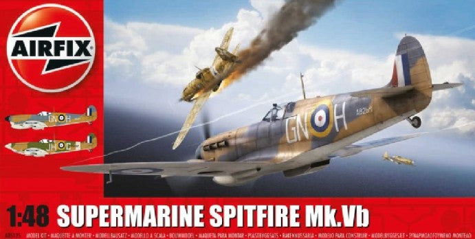 Airfix Products A05125 1:48 Supermarine Spitfire Mk.Vb Military Plane Kit