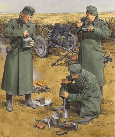 Dragon 6697 1:35 Chow Time German Anti-Tank Crew Eastern Front Artillery Kit