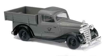Busch 41557 HO 1:87 Scale Gray Mercedes-Benz 170-V Telephone Equipment Truck