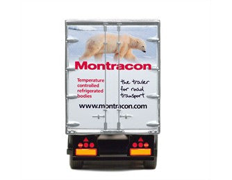 Corgi CC13826 1:50 Mercedes Actros Fridge Trailer Montgomery Transport