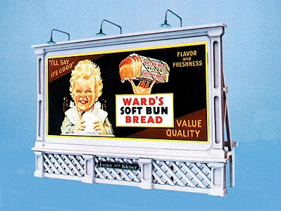 Blair Line 2430 HO City Beautiful Laser-Cut Billboard Kit w/4 Different Signs