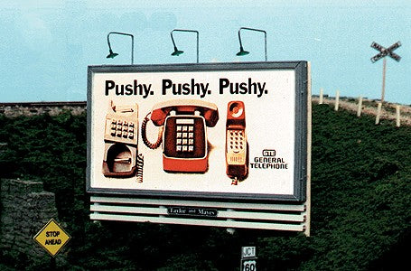 Blair Line 2433 HO Pole Laser-Cut Billboard Kit w/4 Different Signs