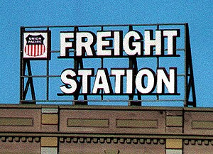 Blair Line 2503 HO, S, O Freight Station Laser-Cut Billboard Kit