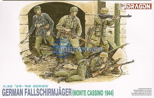 Dragon 6005 1:35 German Fallschirmjager Monte Cassino 1944 (4) (Re-Issue)