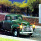 Busch 5643 1:87 HO Green Chevy Pick-Up with Lights