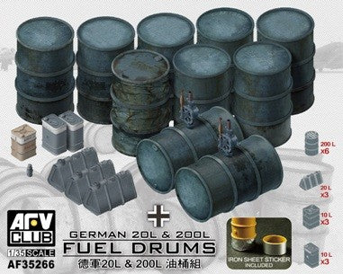 AFV Club AF35266 1:35 German 20 & 200 Litter Fuel Drums