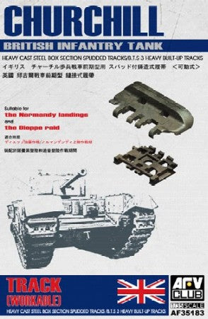 AFV Club AF35183 1:35 Churchill Heavy Cast Steel Box Section Spudded Tracks Kit