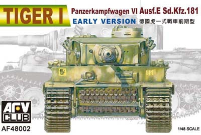 AFV Club AF48002 1:48 Tiger I PzKpfw VI Ausf E SdKfz 181 Early Tank Kit