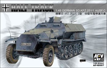 AFV Club AF48007 1:48 German Sd.Kfz. 251/1 Ausf. C Halftrack Plastic Model Kit