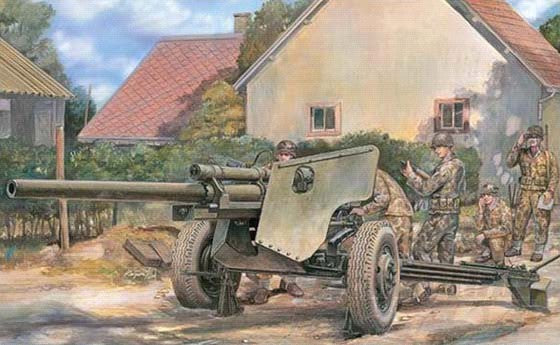 AFV Club AF35181 1:35 US 3 Inch Anti-Tank M5 Gun on M6 Carriage Artillery Kit