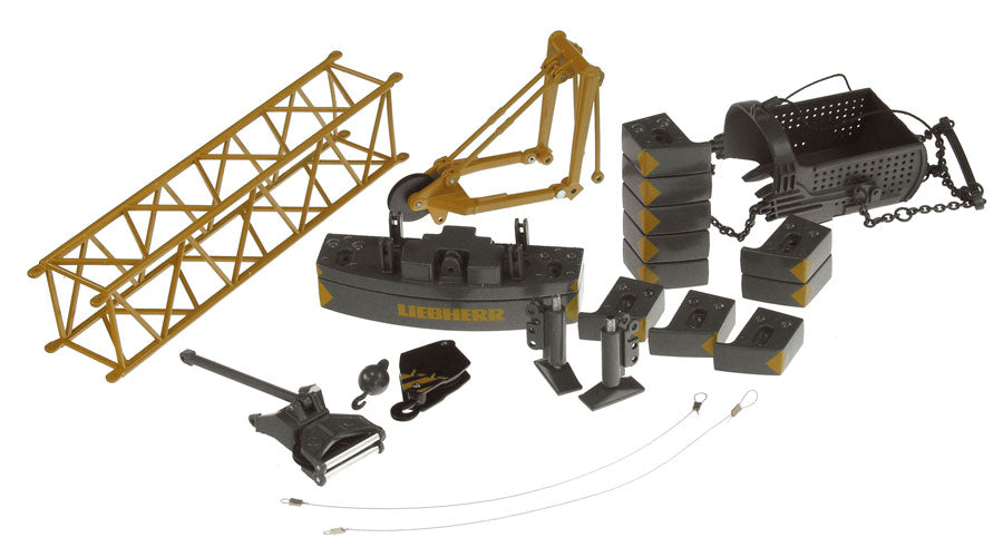 NZG 728 1:50 Liebherr HS855HD Duty-Cycle Crawler Crane with Drag Bucket LN/Box