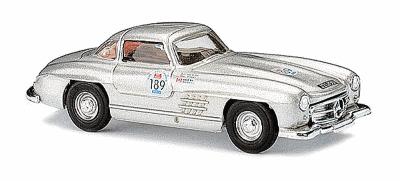 Busch 40801 HO 1:87 Mercedes-Benz 300SL #189 Silver