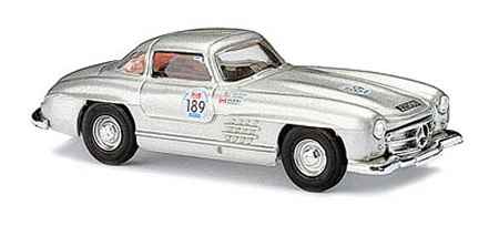 Busch 40801 HO 1:87 Mercedes-Benz 300SL #189 Silver