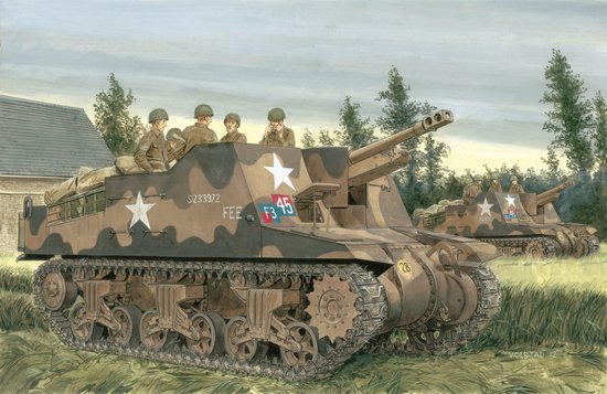 Dragon 6760 1:35 Sexton IIw/25-Pdr Self-Propelled Gun Military Tank Model Kit