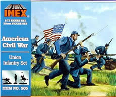 Imex 505 1:72 Union Infantry Civil War Figure Set
