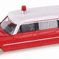 Busch 42908 HO 1:87 Scale Red & White Cadillac Wagon Ambulance
