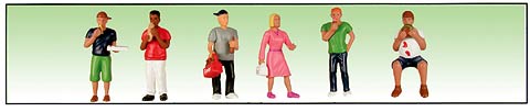 Model Power 6195 O/O27 People Eating Figures (Set of 6)