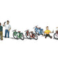 Woodland Scenics A2752 O Scenic Accents Bicycle Buddies W/Bicycles (Set of 10)
