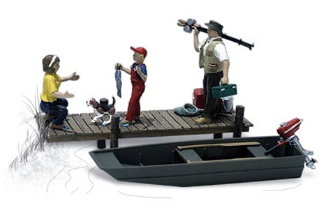 Woodland Scenics A2756 O Scenic Accents Family Fishing Figures (Set of 5)