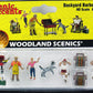 Woodland Scenics A1929 HO Scale Family Backyard Barbeque Figures (Set of 9)