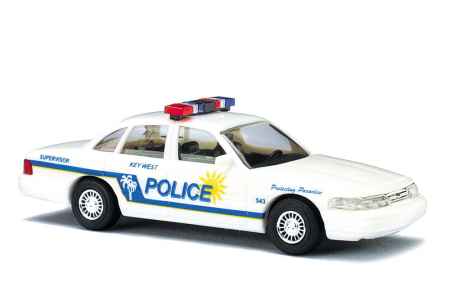Busch 49007 HO 1:87 Ford Crown Victoria KeyWest Police Department