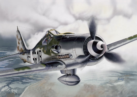 Italeri 1312 1:72 Fw190D9 Fighter w/Figure Military Aircraft Plane Model Kit