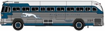 Classic Metal Works 32103 HO Mini Metals Chicago GMC PD 4103 Intercity Bus