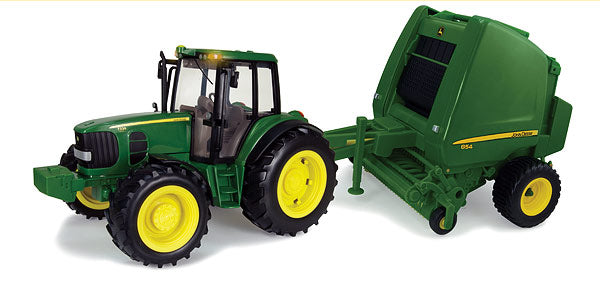 Ertl 46180 1:16 John Deere Big Farm Series Tractor and Baler Set