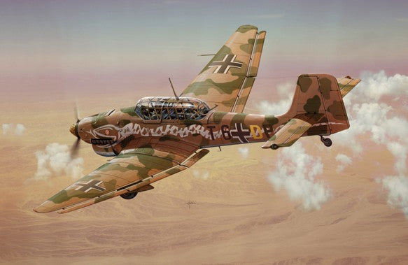 Italeri 1292 1:72 Ju87B2/R2 Stuka German Bomber Military Aircraft Plane Kit