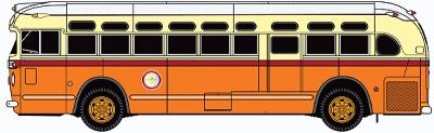 Classic Metal Works 32304 HO Scale GMC TFH-3610 Transit Bust - Boston MTA