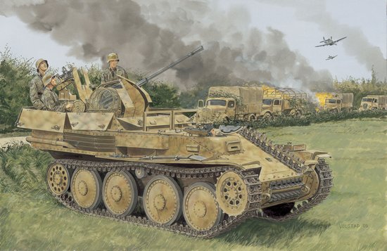 Dragon 6590 1:35 Flak 38(t) Ausf M Late Military Tank Model Kit