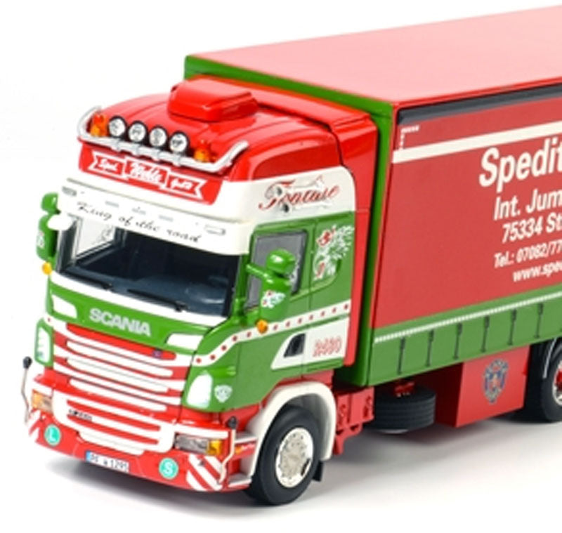 WSI 01-1282 1:50 Die Cast Wehle Scania R6 Topline w/Curtainside Trailers (2)