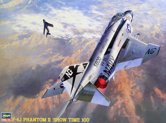 Hasegawa 07206 1:48 F-4J Phantom II "Show Time 100" Military Aircraft Plane Kit