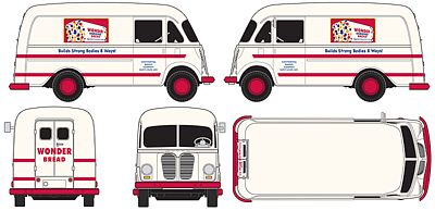 Classic Metal Works 30359 HO Mini Metals Wonder Bread International Metro Van