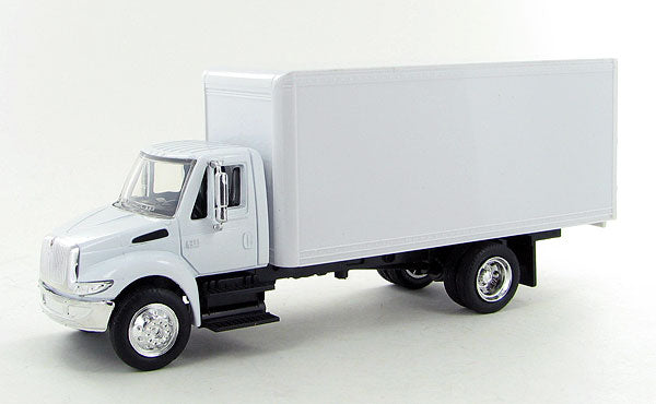 New-Ray SS-15903 1:43 International 4200 White Box Truck Long Haul Trucker