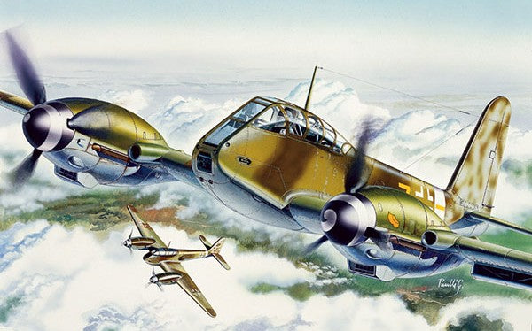 Italeri 74 1:72 Me410 Hornisse Fighter Military Aircraft Plane Model Kit