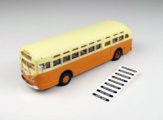 Classic Metal Works 32308 HO Mini Metals Orange/Cream GMC TDH-3610 Transit Bus