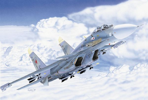 Italeri 197 1:72 SU27D Sea Flanker Military Aircraft Plane Model Kit
