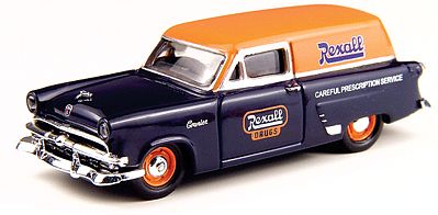 Classic Metal Works 30306 HO Mini Metals Rexall Drugs '53 Ford Courier Sedan Car