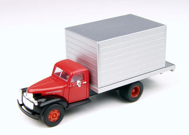 Classic Metal Works 30319 HO Mini Metals Swift Red '41/46 Chevy Delivery Truck