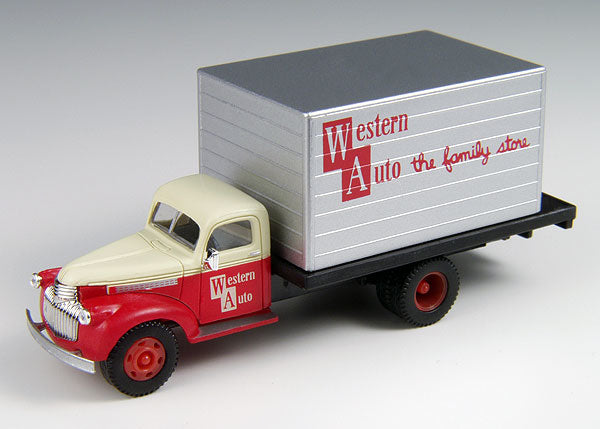 Classic Metal Works 30373 HO Mini Metals Western Auto 41-46 Chevrolet Box Truck