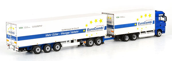 WSI 04-1076 1:50 Blue & White MAN TGX XXL EuroCombi