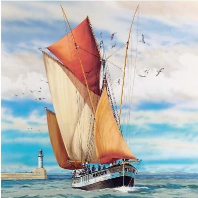 Heller 80609 1:125 Thonier Armor 2-Masted Sailing Ship