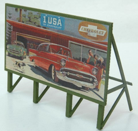 JL Innovative Design 978 HO 1950s Auto Custom Billboard Sign Handmade