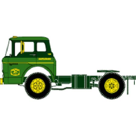 Athearn 10194 N John Deere Service Ford C-Series Semi Tractor Truck Cab