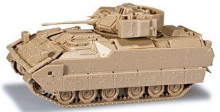 Herpa 494 1:87 M2A2/M3A2 Bradley IFV(Tan) Military Tank Model Kit