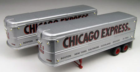 Classic Metal Works 31104 HO Mini Metals Chicago Express 32'Trailers (Pack of 2)