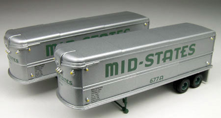 Classic Metal Works 31105 HO Mini Metals Mid-States # 677A 32 Aerovan Trailers
